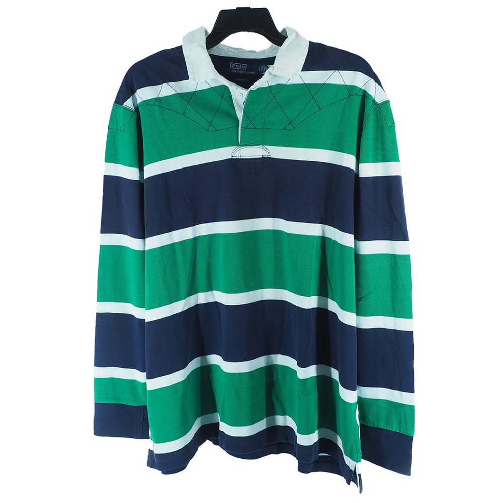 Polo Ralph Lauren Men's Classic Fit Striped Jersey Rugby Shirt